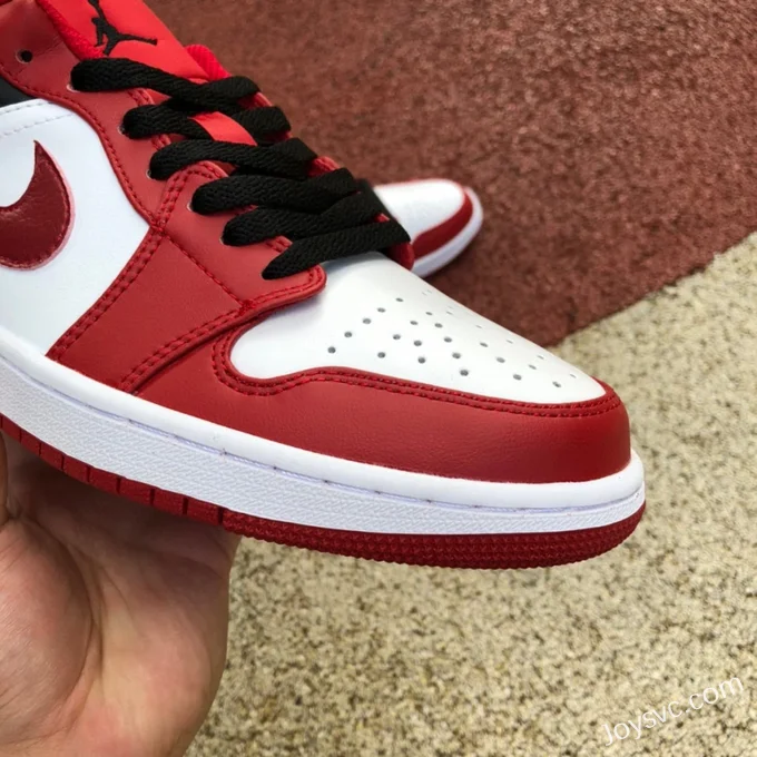 Air Jordan 1 Low 553558-163 Red White Black Retro