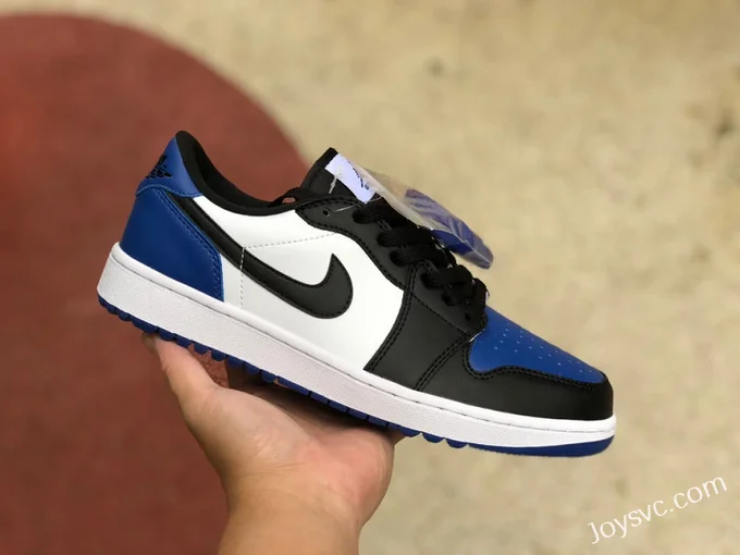 Air Jordan 1 Low Golf DD9315-102 Black Blue Toe Retro