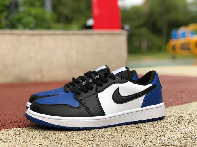 Air Jordan 1 Low Golf DD9315-102 Black Blue Toe Retro