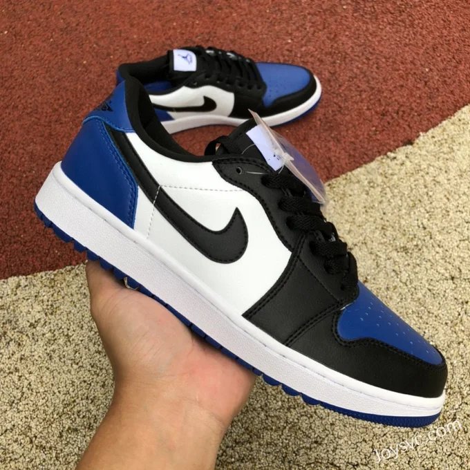 Air Jordan 1 Low Golf DD9315-102 Black Blue Toe Retro