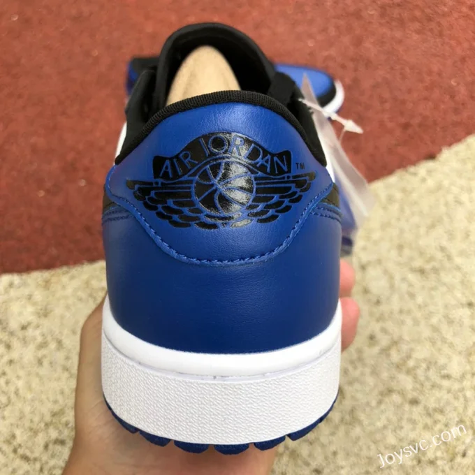 Air Jordan 1 Low Golf DD9315-102 Black Blue Toe Retro