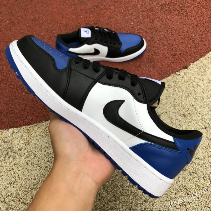 Air Jordan 1 Low Golf DD9315-102 Black Blue Toe Retro