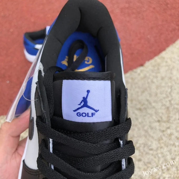 Air Jordan 1 Low Golf DD9315-102 Black Blue Toe Retro