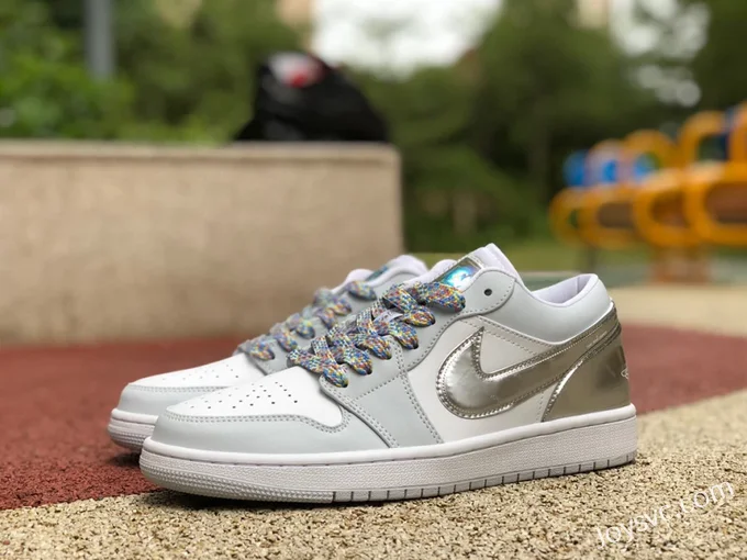 Air Jordan 1 Low DX6070-101 Grey Silver Retro