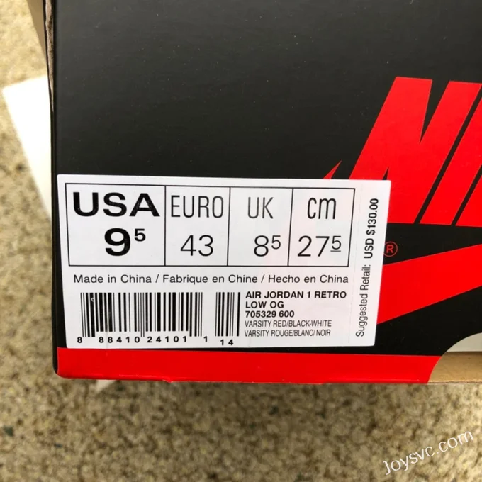 Air Jordan 1 Low 705329-600 Chicago