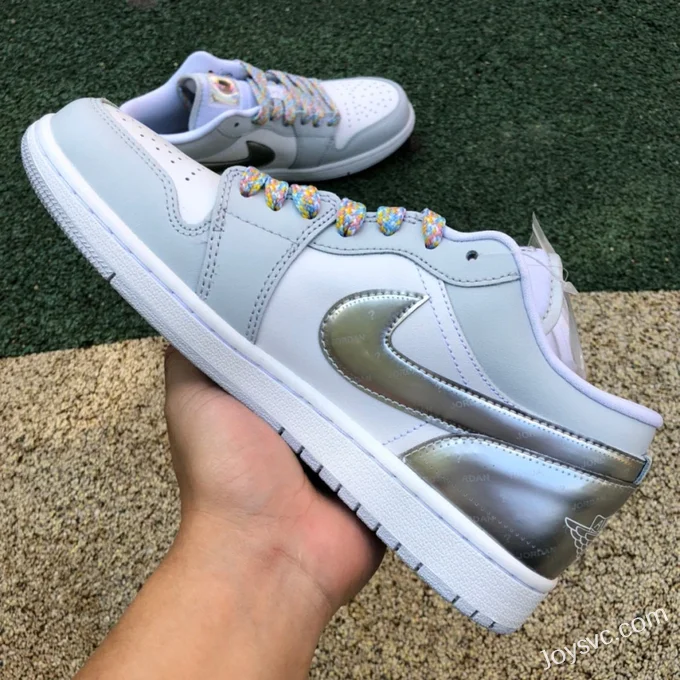 Air Jordan 1 Low DX6070-101 White Silver Retro