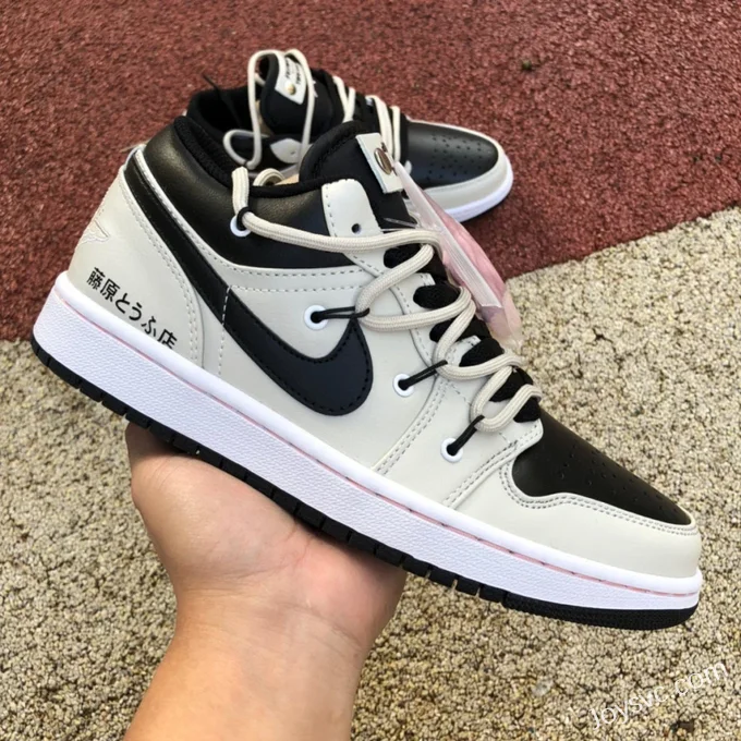 Air Jordan 1 Low 553558-062 White Black Pink Strap Retro