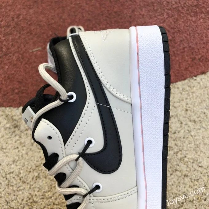 Air Jordan 1 Low 553558-062 White Black Pink Strap Retro