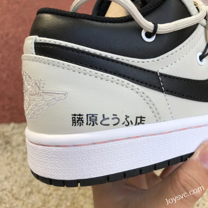 Air Jordan 1 Low 553558-062 White Black Pink Strap Retro