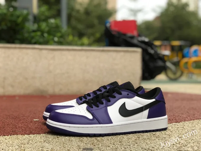 Air Jordan 1 Low Golf DD9315-105 White Purple Retro