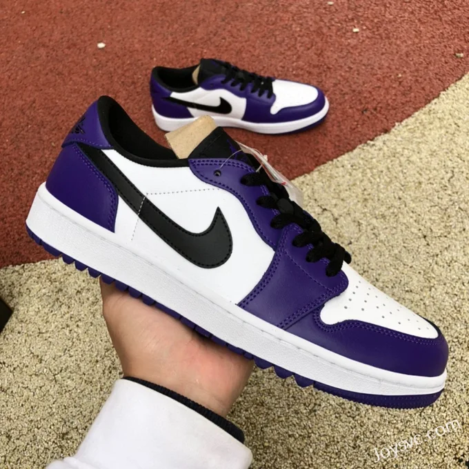 Air Jordan 1 Low Golf DD9315-105 White Purple Retro