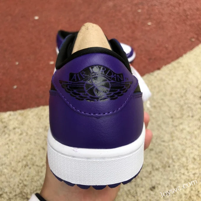 Air Jordan 1 Low Golf DD9315-105 White Purple Retro