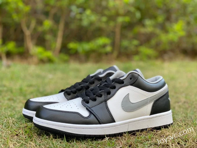 Air Jordan 1 Low 553558-040 Black White Grey Shadow Retro