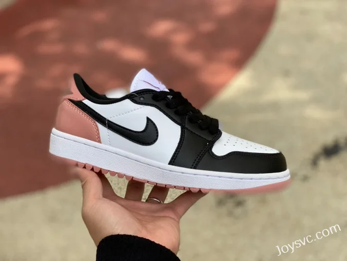 Air Jordan 1 Low Golf DD9315-106 Black White Pink Retro