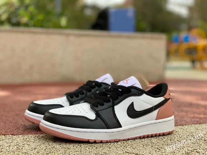 Air Jordan 1 Low Golf DD9315-106 Black White Pink Retro