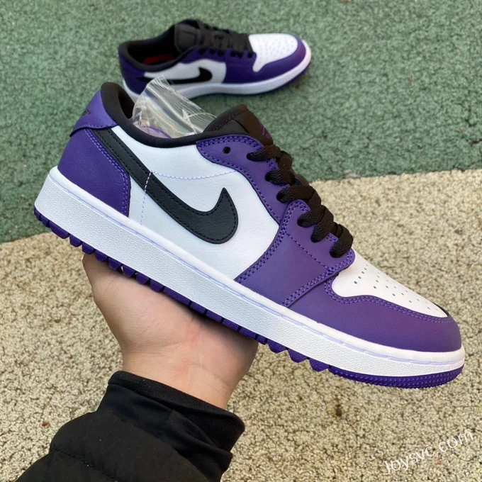 Air Jordan 1 Low Golf DD9315-105 White Purple Retro