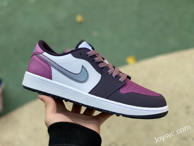 Air Jordan 1 Low Golf DZ9787-155 Black White Purple Retro