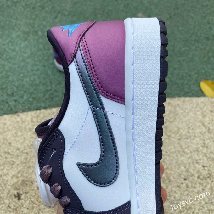 Air Jordan 1 Low Golf DZ9787-155 Black White Purple Retro