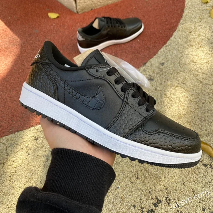 Air Jordan 1 Low Golf DD9315-003 Black White Waterproof