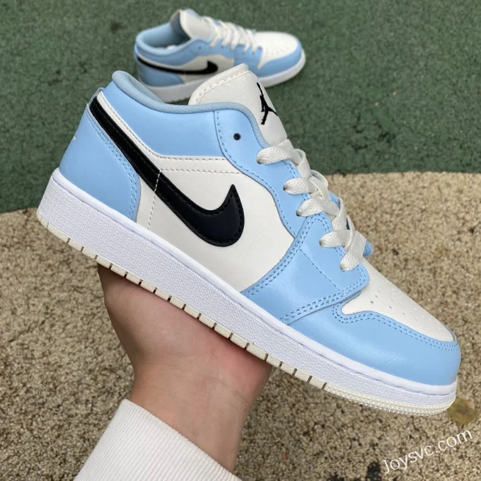 Air Jordan 1 Low GS 554723-401 Ice Blue Retro