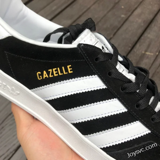 GUCCI x Adidas Originals Gazelle Low-Top Sneakers in Black & White