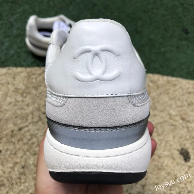 CHANEL 22 Panda Sneakers in Grey and White