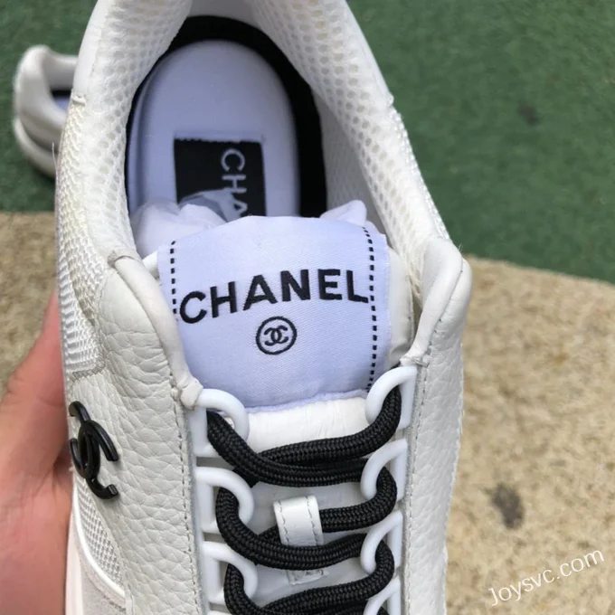 CHANEL 22 Panda Sneakers in Grey and White