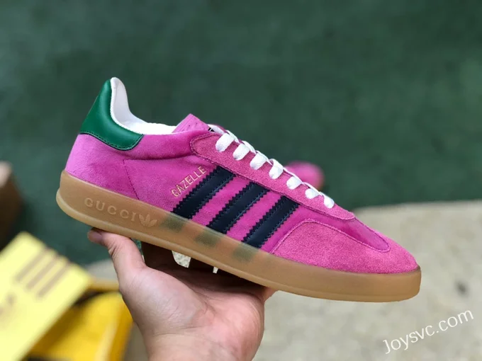 GUCCI x Adidas Originals Gazelle Low-Top Sneakers in Pink