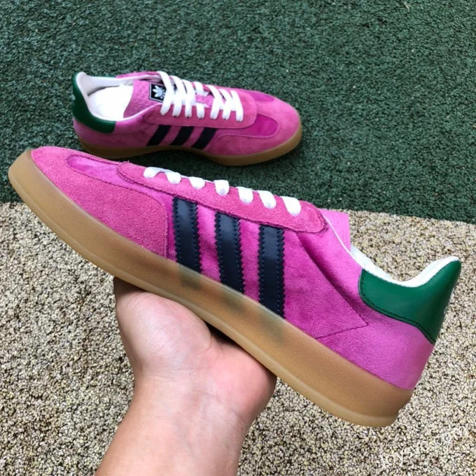 GUCCI x Adidas Originals Gazelle Low-Top Sneakers in Pink