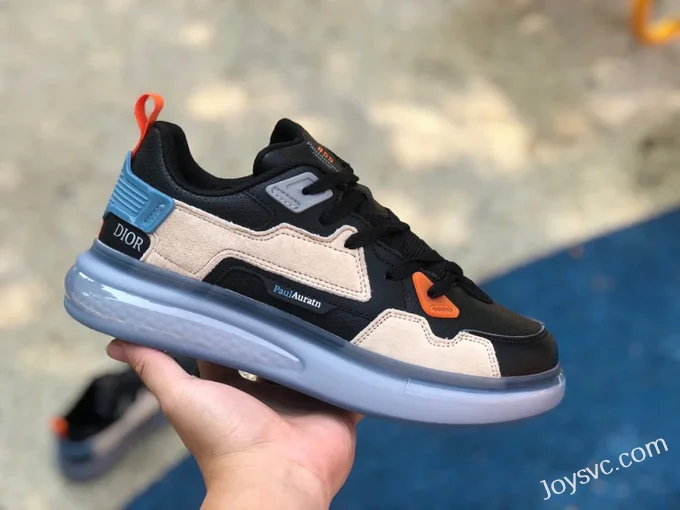 DIOR Black Grey Orange Sneakers