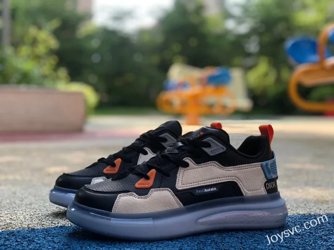 DIOR Black Grey Orange Sneakers