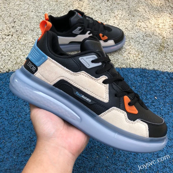 DIOR Black Grey Orange Sneakers