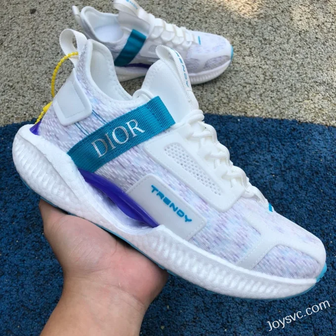 DIOR White Blue Sneakers