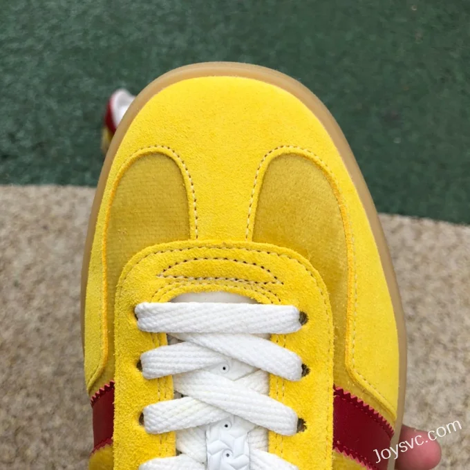 GUCCI x Adidas Originals Gazelle Low-Top Sneakers in Yellow & Red