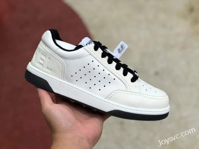 CHANEL 22P Casual Sneakers in White and Black