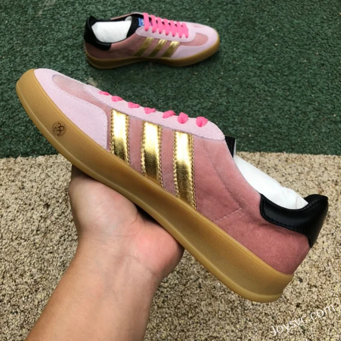 Adidas Originals x GUCCI Gazelle Low-Top Sneakers in Dusty Pink