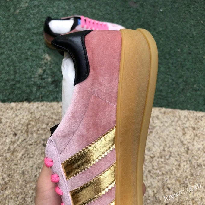 Adidas Originals x GUCCI Gazelle Low-Top Sneakers in Dusty Pink