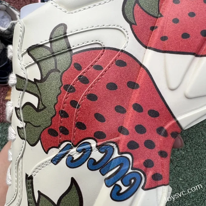 Gucci Rhyton Strawberry Double G Dad Shoes