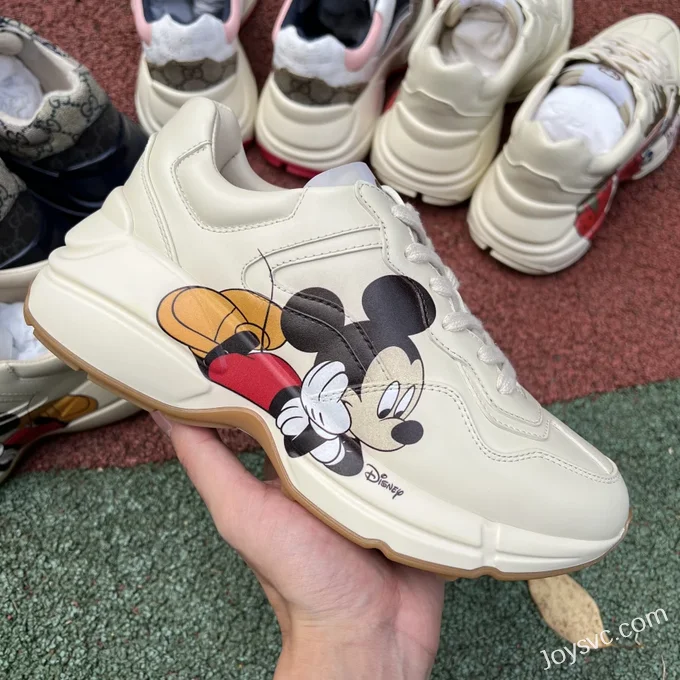 Gucci Rhyton Mickey Double G Dad Shoes