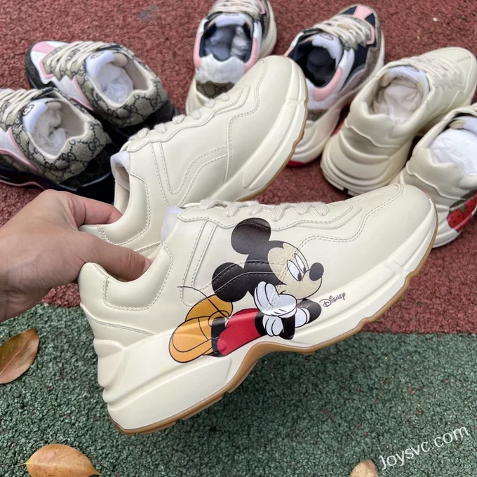 Gucci Rhyton Mickey Double G Dad Shoes