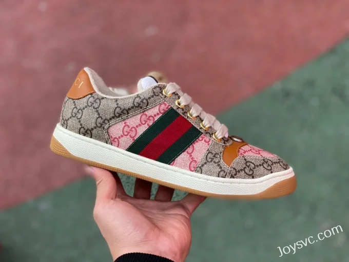 GUCCI Screener Canvas Low-Top Lace-Up Sneakers for Lunar New Year in Umber