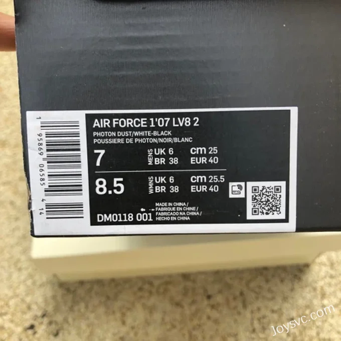 Nike Air Force 1 '07 LV8 Light Grey Low DM0118-001