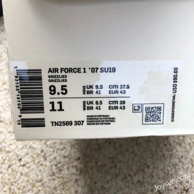 Nike Air Force 1 '07 LV8 Beige Blue Yellow Gradient TN2569-307