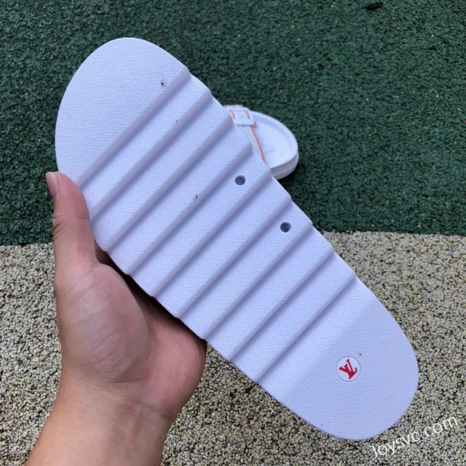 Louis Vuitton 2022 Summer White Red Slides