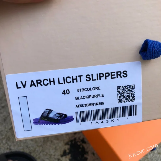 Louis Vuitton 2022 Summer Black Purple Slides