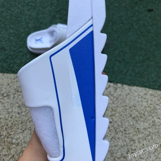 Louis Vuitton 2022 Summer White Blue Slides