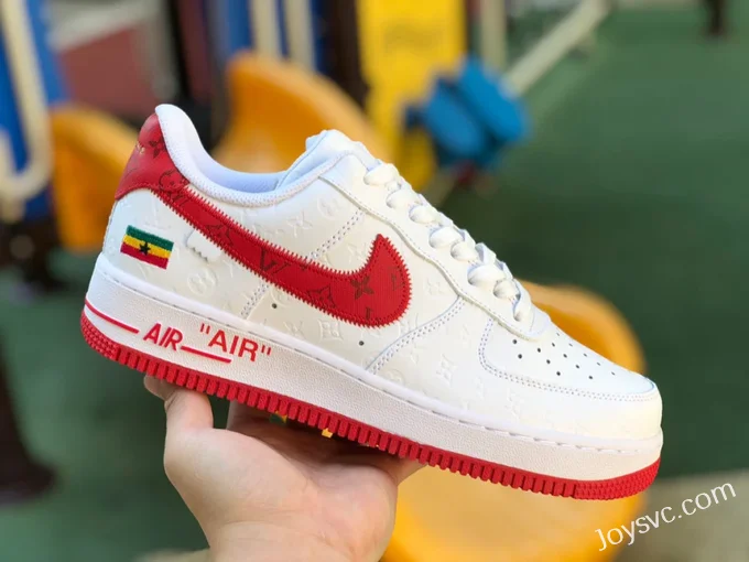 Louis Vuitton x Nike Air Force 1 LV AF1 White Red