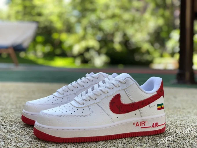 Louis Vuitton x Nike Air Force 1 LV AF1 White Red