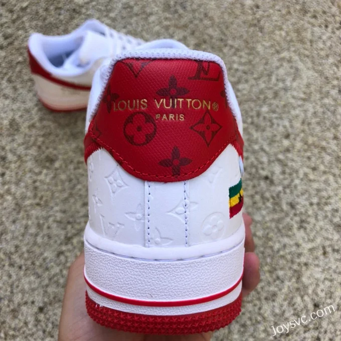 Louis Vuitton x Nike Air Force 1 LV AF1 White Red