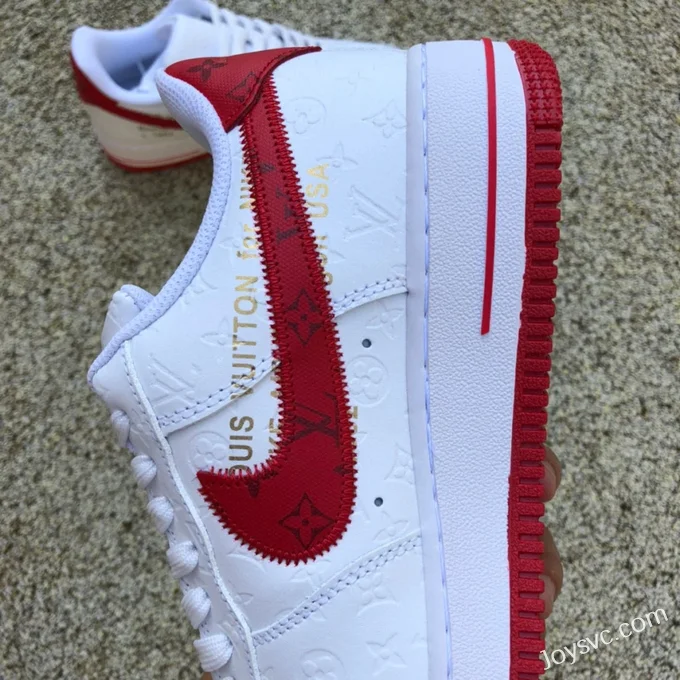 Louis Vuitton x Nike Air Force 1 LV AF1 White Red